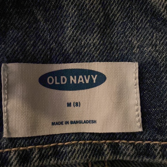 OLD NAVY Denim Overalls Size 8 US/ AU NEW with Manufacturers Distressing NWOT - Picture 10 of 11